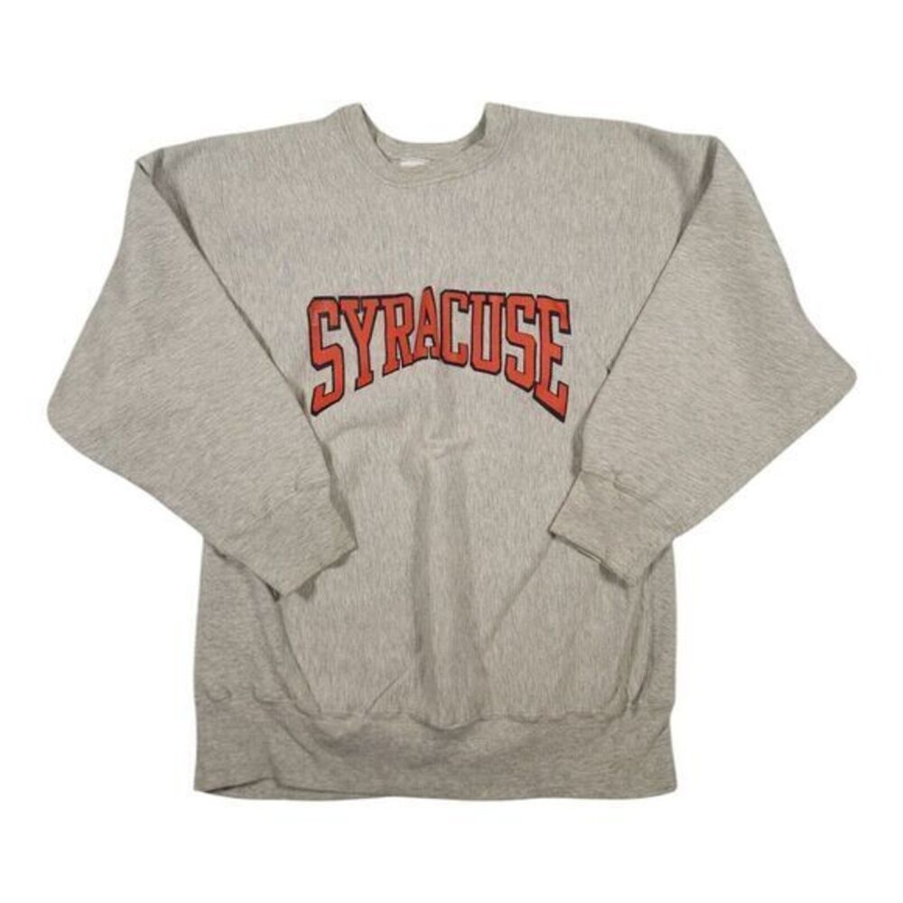 Vintage Syracuse University Sweatshirt Mens Large Weave 90s